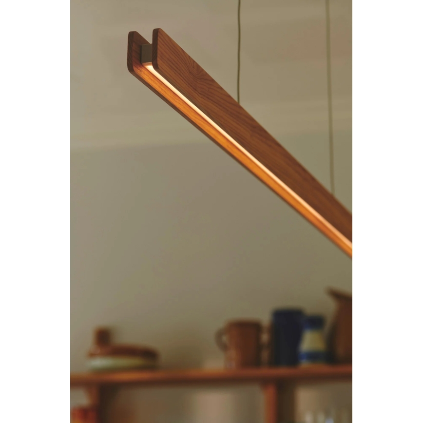 Nordlux - Lampada a sospensione LED dimmerabile su cavo ILGAS LED/47W/230V 3000K beige/bianco/frassino 115 cm