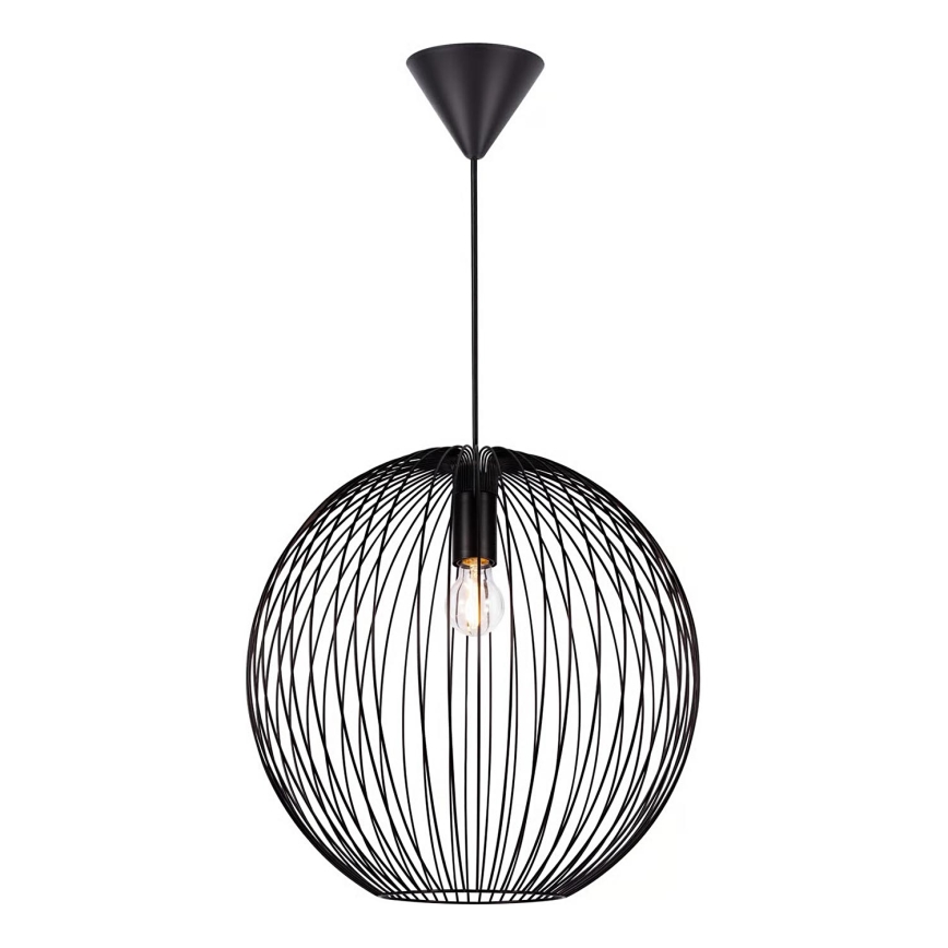 Nordlux - Lampadario a sospensione su cavo BERONI 1xE27/60W/230V nero