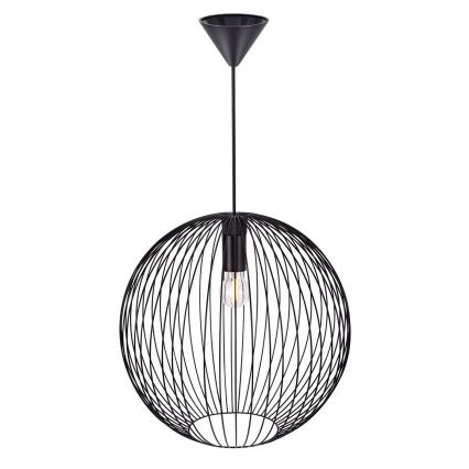 Nordlux - Lampadario a sospensione su cavo BERONI 1xE27/60W/230V nero