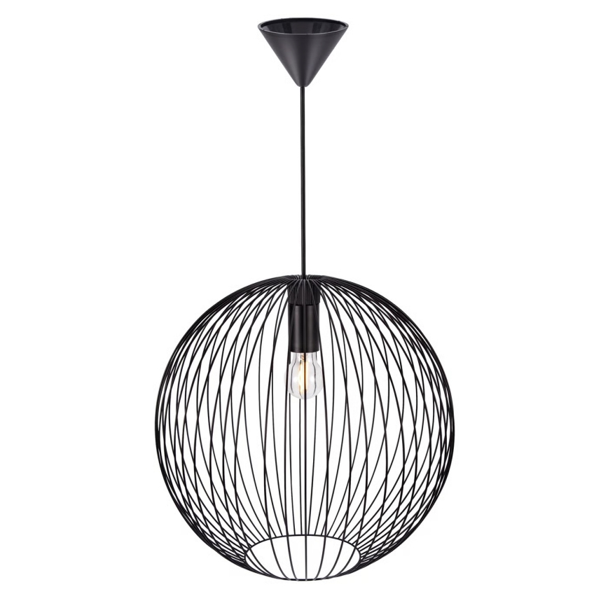Nordlux - Lampadario a sospensione su cavo BERONI 1xE27/60W/230V nero