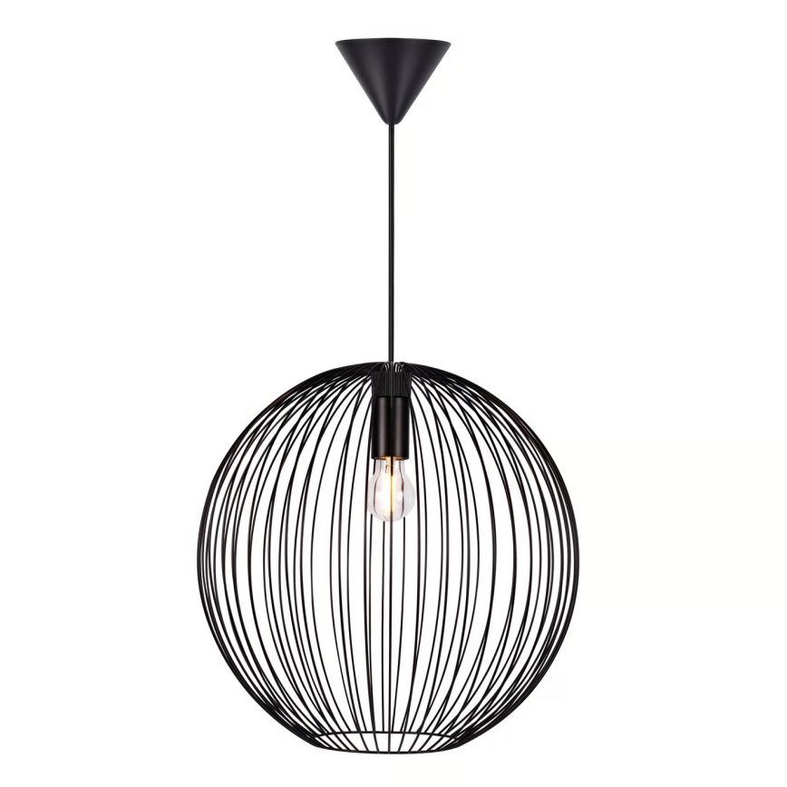 Nordlux - Lampadario a sospensione su cavo BERONI 1xE27/60W/230V nero