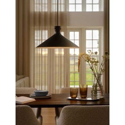 Nordlux - Lampadario a sospensione su cavo DORINA 1xE27/60W/230V nero Ø 45 cm