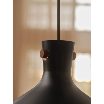 Nordlux - Lampadario a sospensione su cavo DORINA 1xE27/60W/230V nero Ø 45 cm
