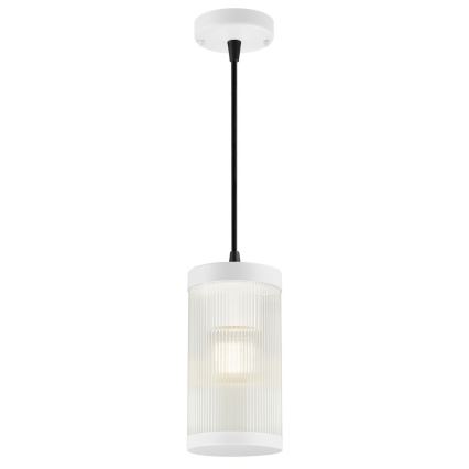 Nordlux - Lampadario da esterno a sospensione con filo COUPAR 1xE27/25W/230V IP33 bianco