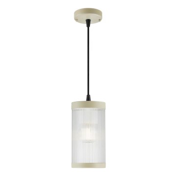 Nordlux - Lampadario da esterno a sospensione con filo COUPAR 1xE27/25W/230V IP33 color crema
