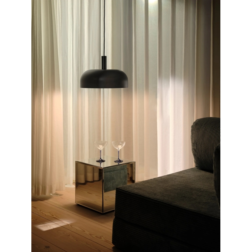 Nordlux - Lampadario sospeso su cavo SANDRO 1xE27/15W/230V Ø 40 cm nero