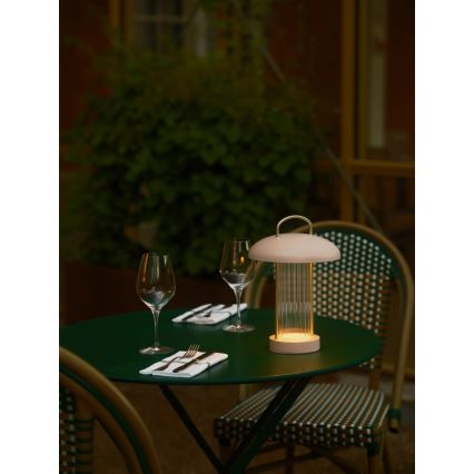 Nordlux - Lampada da tavolo ricaricabile dimmerabile a LED con controllo a sfioramento MIRANO LED/3W/3,7V rosa