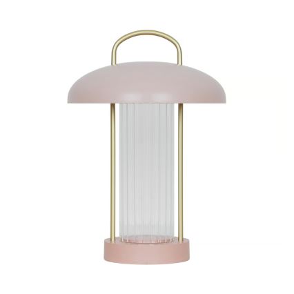 Nordlux - Lampada da tavolo ricaricabile dimmerabile a LED con controllo a sfioramento MIRANO LED/3W/3,7V rosa