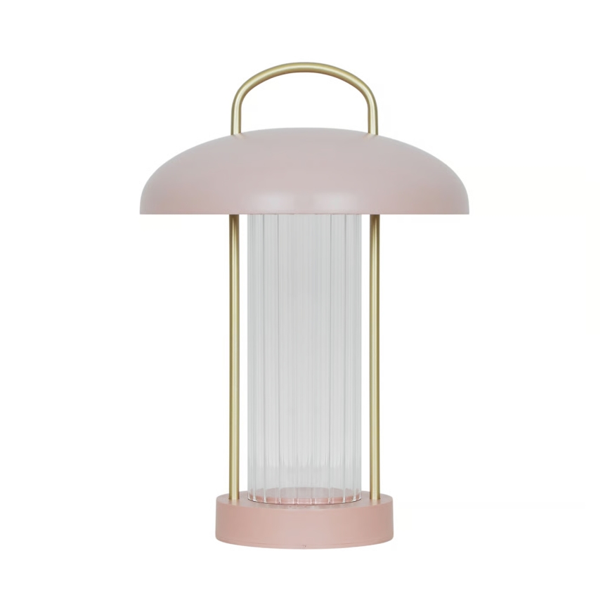 Nordlux - Lampada da tavolo ricaricabile dimmerabile a LED con controllo a sfioramento MIRANO LED/3W/3,7V rosa