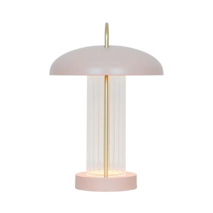 Nordlux - Lampada da tavolo ricaricabile dimmerabile a LED con controllo a sfioramento MIRANO LED/3W/3,7V rosa