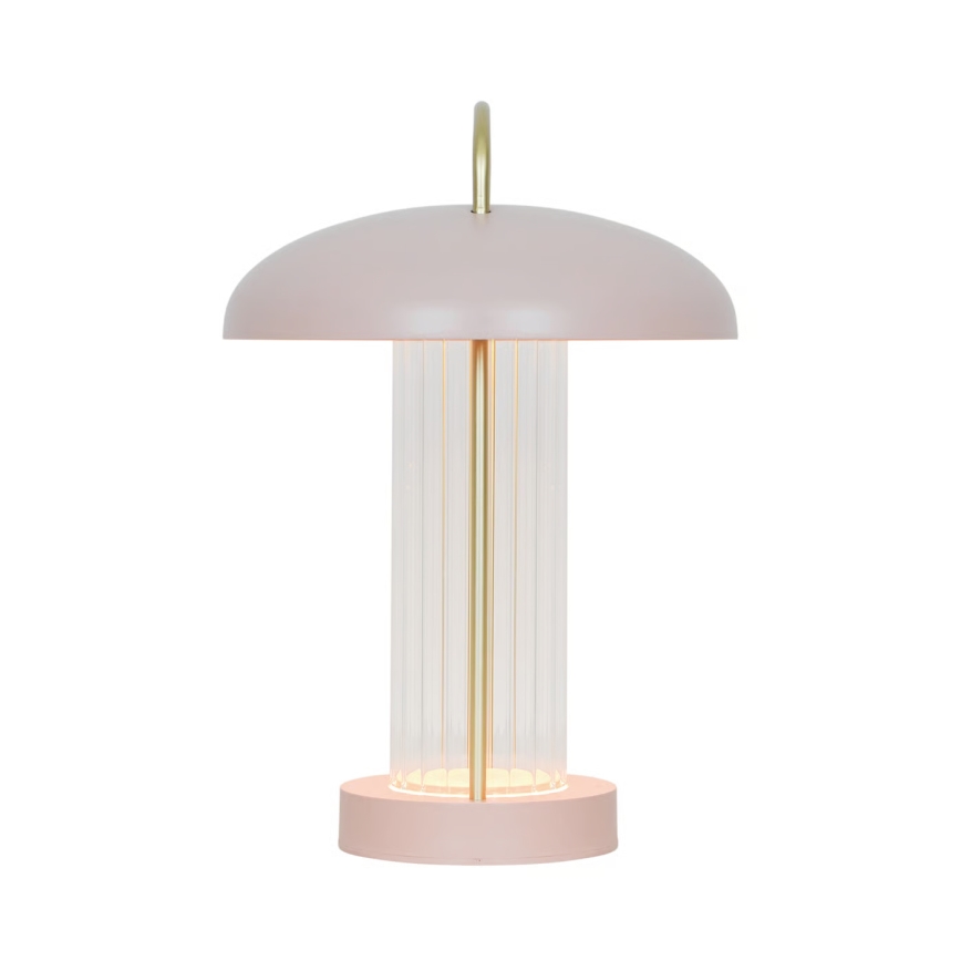 Nordlux - Lampada da tavolo ricaricabile dimmerabile a LED con controllo a sfioramento MIRANO LED/3W/3,7V rosa
