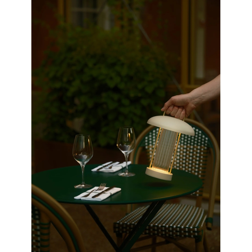 Nordlux - Lampada da tavolo LED ricaricabile dimmerabile a sfioramento MIRANO LED/3W/3,7V beige