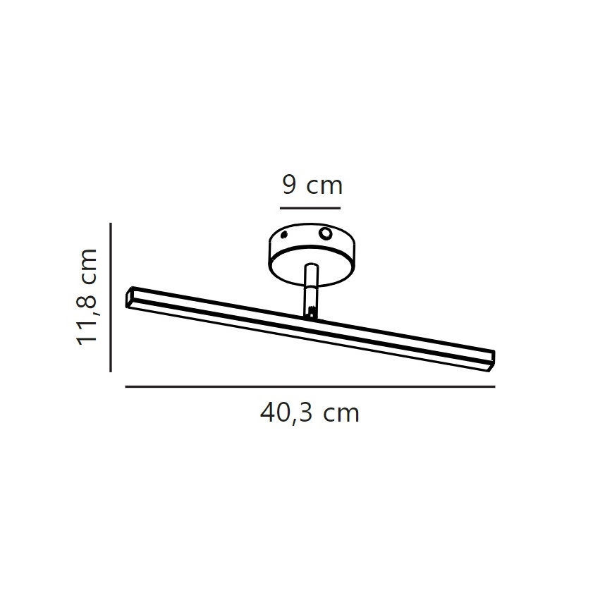 Nordlux - Illuminazione a LED per specchio da bagno IP LED/6,2W/230V IP44 40 cm cromo opaco