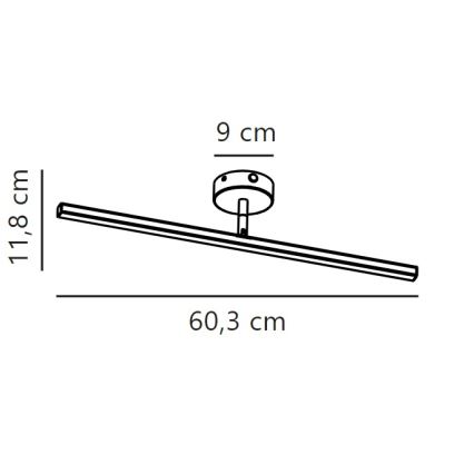 Nordlux - Illuminazione a LED per specchio da bagno IP LED/7,2W/230V IP44 60 cm cromo opaco