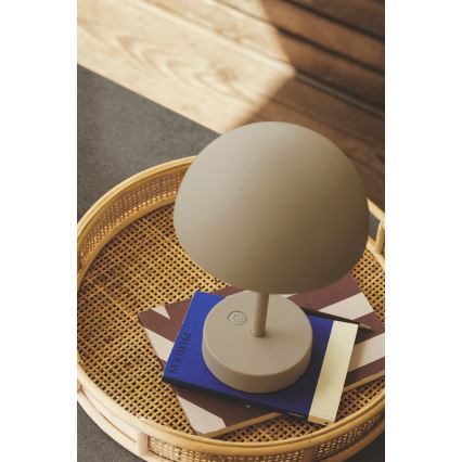 Nordlux - LED Dimmerabile rechargeable per esterni lampada da tavolo ELLEN LED/2,8W/3,7V IP44 beige