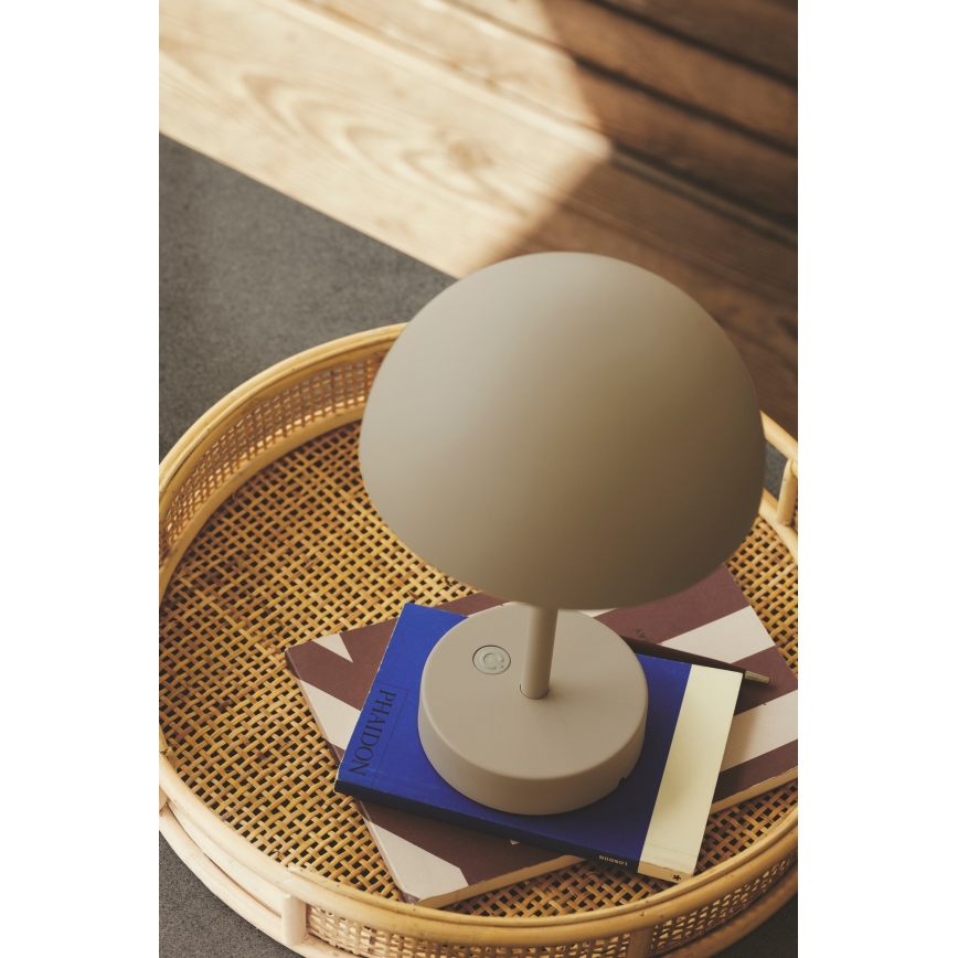 Nordlux - LED Dimmerabile rechargeable per esterni lampada da tavolo ELLEN LED/2,8W/3,7V IP44 beige