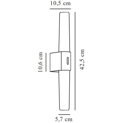 Nordlux - LED per specchio da bagno HELVA LED/9W/230V IP44