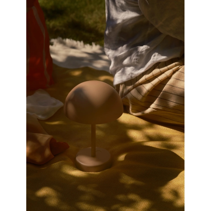 Nordlux - Lampada da tavolo ricaricabile dimmerabile per esterni ELLEN ELLEN LED/2,8W/3,7V 2200 mAh IP44 marrone