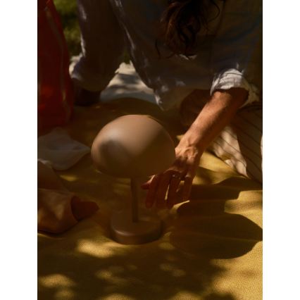 Nordlux - Lampada da tavolo ricaricabile dimmerabile per esterni ELLEN ELLEN LED/2,8W/3,7V 2200 mAh IP44 marrone