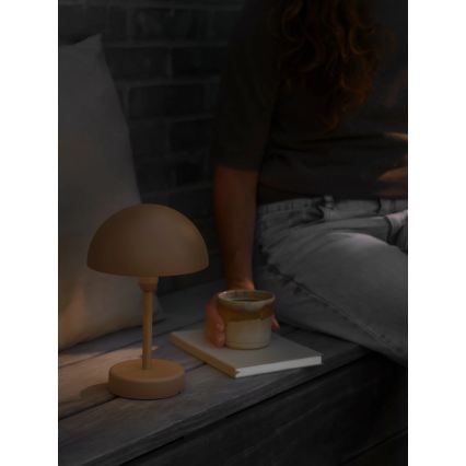 Nordlux - Lampada da tavolo ricaricabile dimmerabile per esterni ELLEN ELLEN LED/2,8W/3,7V 2200 mAh IP44 marrone