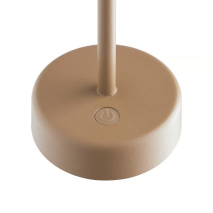 Nordlux - Lampada da tavolo ricaricabile dimmerabile per esterni ELLEN ELLEN LED/2,8W/3,7V 2200 mAh IP44 marrone