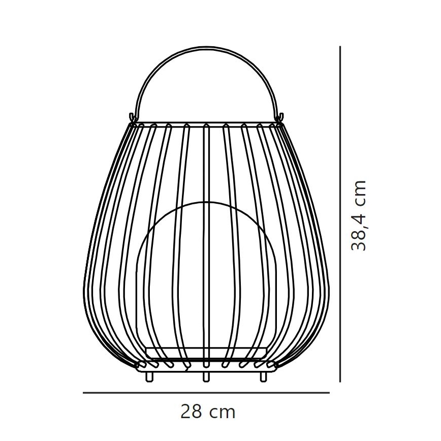 Nordlux - Luce portatile a LED dimmerabile per esterni JIM TO-GO LED/3W/3,7V IP54 5000 mAh nero