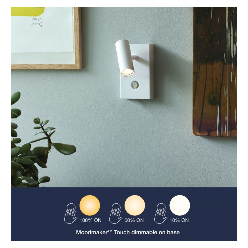 Nordlux - Luce Spot da parete LED dimmerabile OMARI LED/3,2W/230V bianco