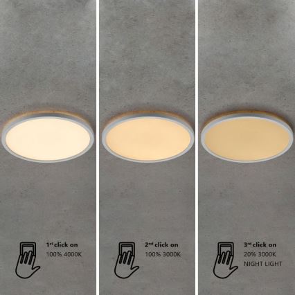 Nordlux - Plafoniera LED dimmerabile per bagno OJA LED/19W/230V 3000/4000K IP54 Ø 43 cm