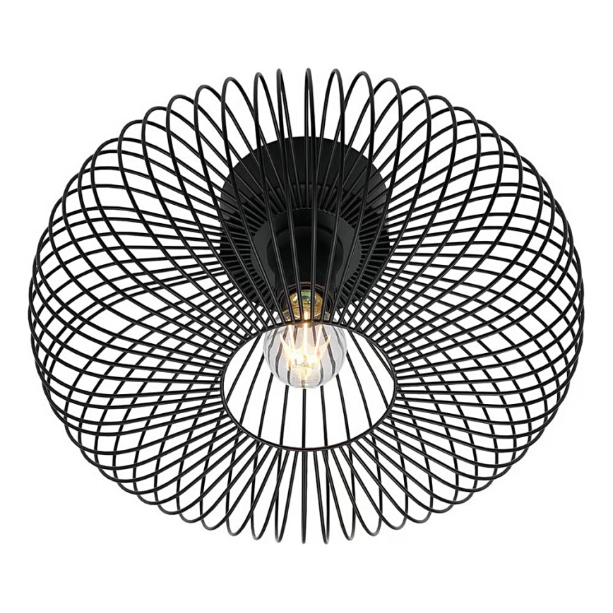 Nordlux - Plafoniera BERONI 1xE27/60W/230V Ø 40,3 cm nera
