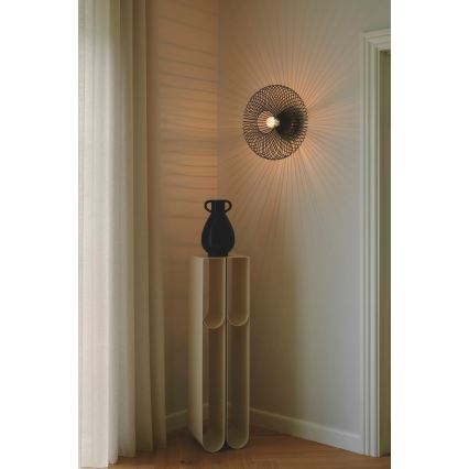 Nordlux - Plafoniera BERONI 1xE27/60W/230V Ø 40,3 cm nera