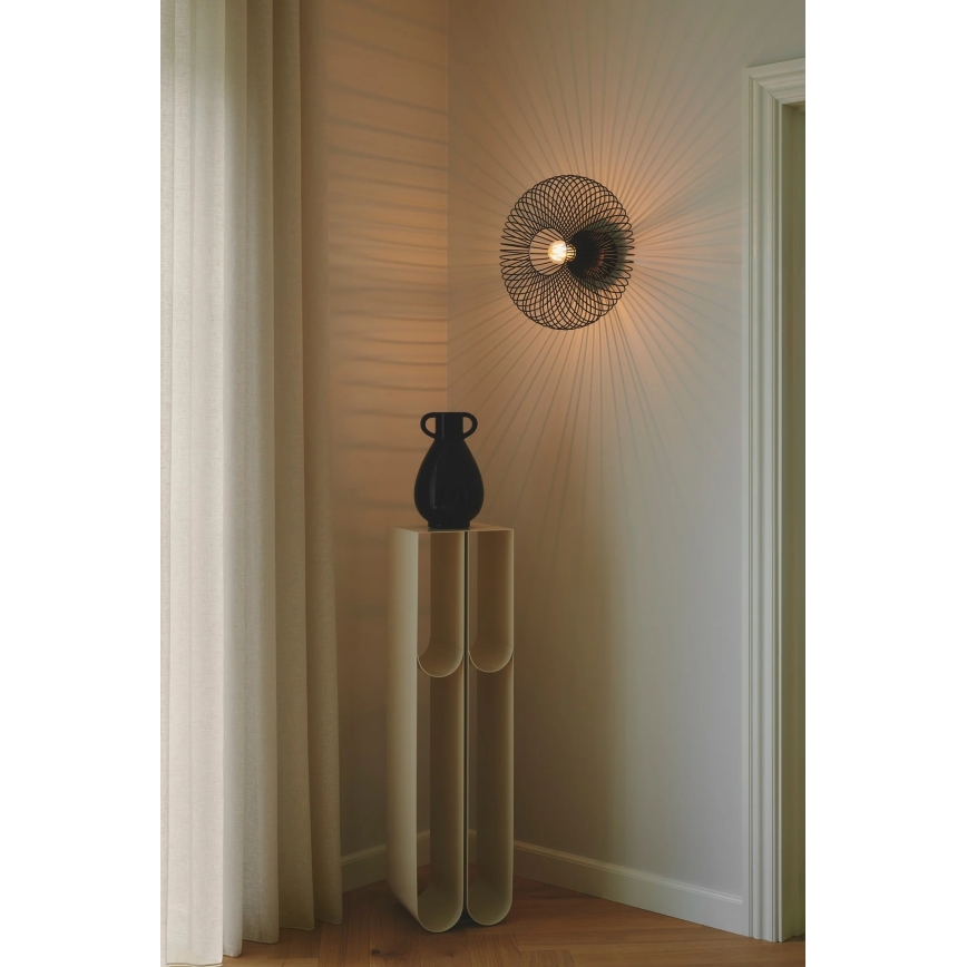 Nordlux - Plafoniera BERONI 1xE27/60W/230V Ø 40,3 cm nera