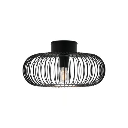 Nordlux - Plafoniera BERONI 1xE27/60W/230V Ø 40,3 cm nera