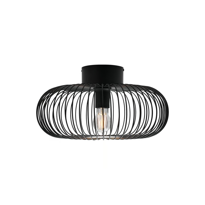 Nordlux - Plafoniera BERONI 1xE27/60W/230V Ø 40,3 cm nera