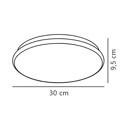 Nordlux - Plafoniera da bagno a LED MONTONE LED/10W/230V IP44 Ø 30 cm