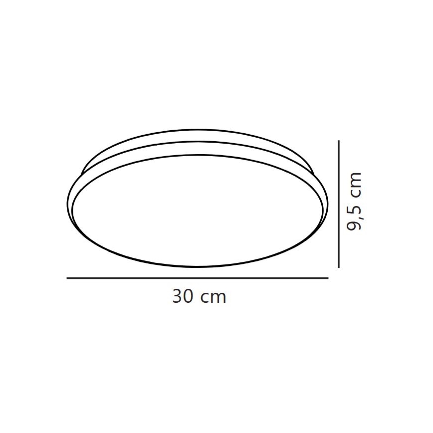 Nordlux - Plafoniera da bagno a LED MONTONE LED/10W/230V IP44 Ø 30 cm