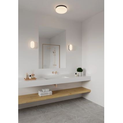 Nordlux - Plafoniera da bagno FOAM 2xE27/55W/230V IP44 nero