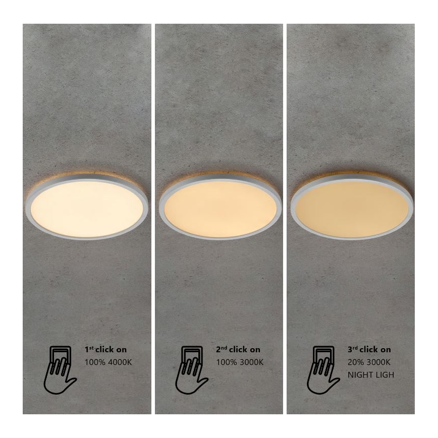 Nordlux - Plafoniera da bagno dimmerabile a LED OJA LED/14,5W/230V 3000/4000K IP54 Ø 30 cm