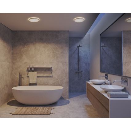 Nordlux - Plafoniera da bagno dimmerabile a LED OJA LED/14,5W/230V 3000/4000K IP54 Ø 30 cm