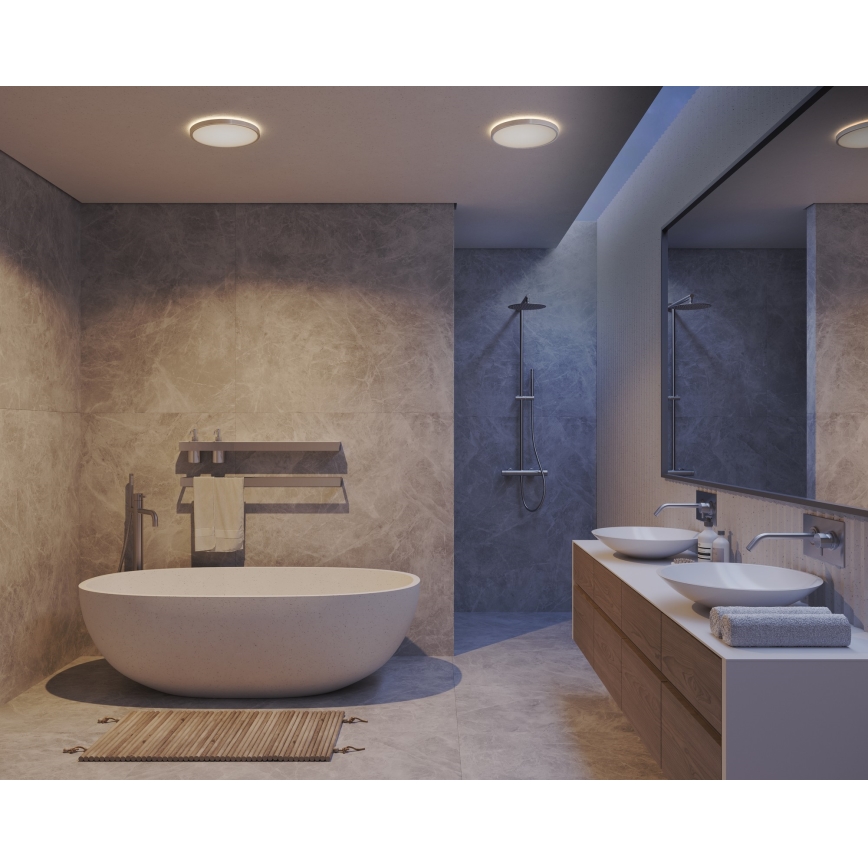 Nordlux - Plafoniera da bagno dimmerabile a LED OJA LED/14,5W/230V 3000/4000K IP54 Ø 30 cm