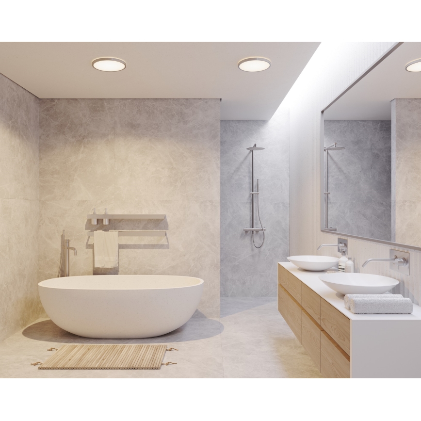 Nordlux - Plafoniera da bagno dimmerabile a LED OJA LED/14,5W/230V 3000/4000K IP54 Ø 30 cm