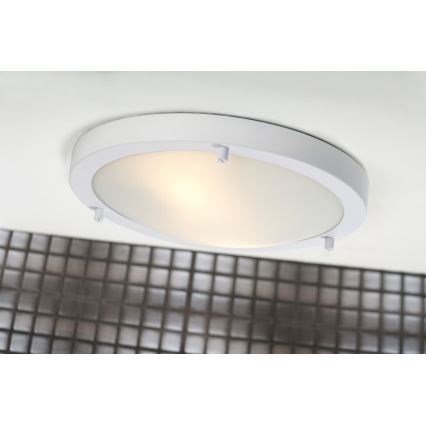Nordlux - Plafoniera da bagno ANCONA 2xE27/40W/230V IP43 Ø 31,5 cm bianca
