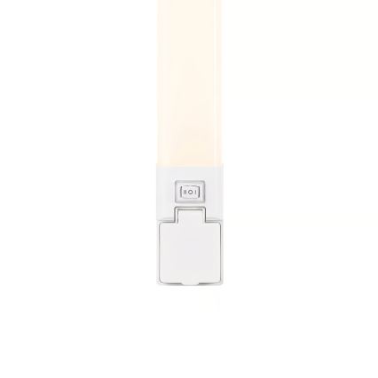 Nordlux - Lampada LED per specchio da bagno con presa integrata SJAVER LED/15W/230V IP44 60 cm bianca