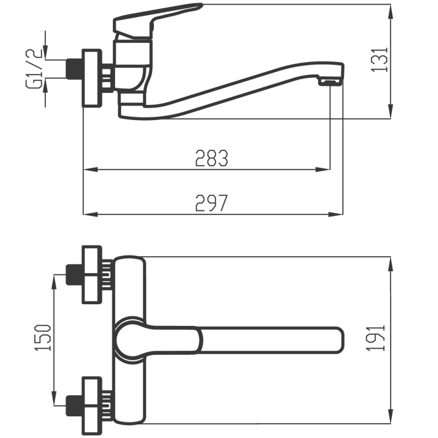 Novaservis - Lavandino/rubinetto per lavabo METALIA cromo lucido