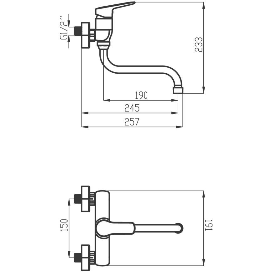 Novaservis - Lavandino/rubinetto per lavabo METALIA cromo lucido