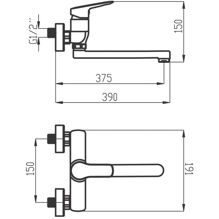 Novaservis - Lavandino/rubinetto per lavabo METALIA cromo lucido