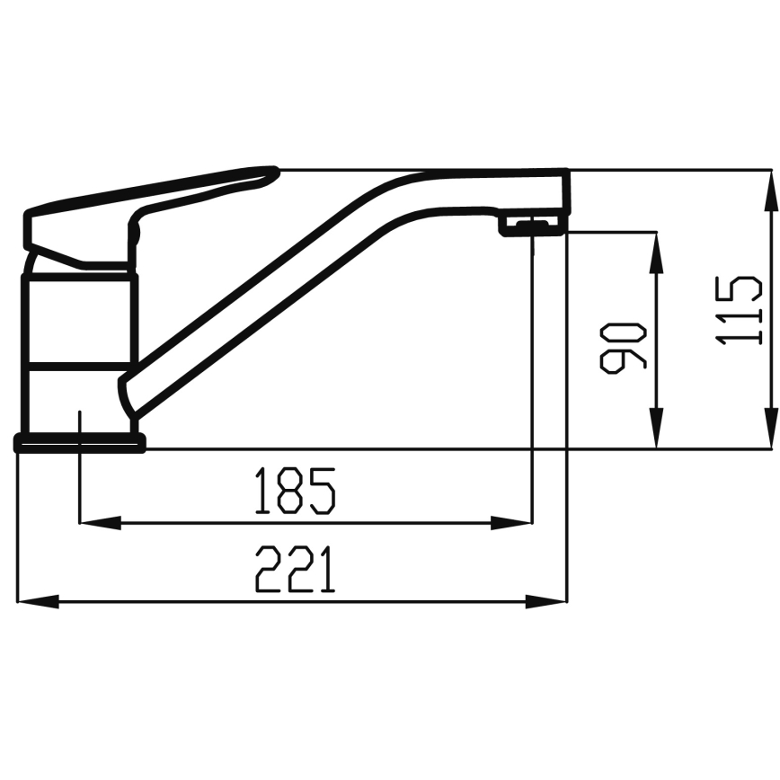 Novaservis - Lavandino/rubinetto per lavabo METALIA cromo lucido