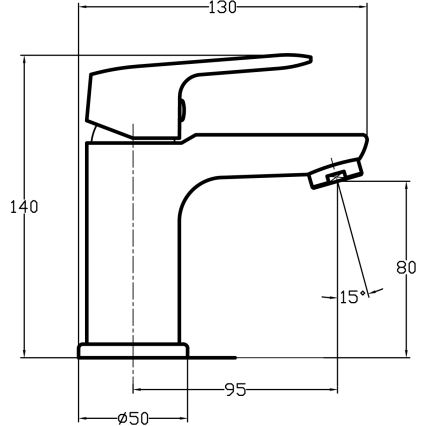 Novaservis - Miscelatore per lavabo TITANIA COSMOS, cromo lucido