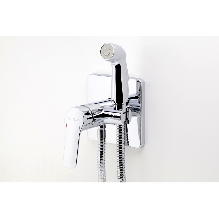 Novaservis-Rubinetto del bidet con spruzzatore per installazione a scomparsa METALIA cromo lucido