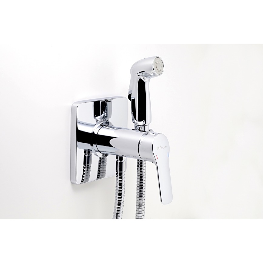 Novaservis-Rubinetto del bidet con spruzzatore per installazione a scomparsa METALIA cromo lucido