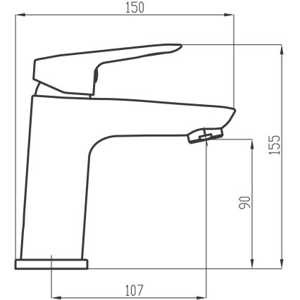 Novaservis - Rubinetto del lavandino METALIA 15,5 cm cromo lucido